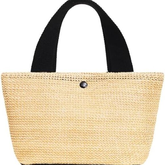 Summer Rattan Bag Handwoven Straw Shoulder Bag Small Occasion Stylish - Picture 1 of 7